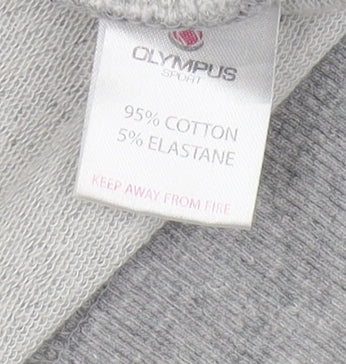 Olympus Sport Grey Full Zip Women's Hoodie UK 8