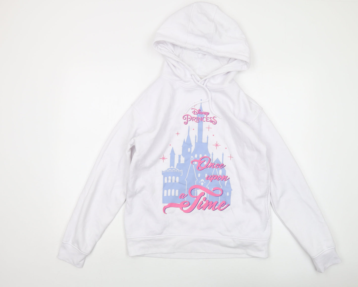 Womens UK Size XS Disney White Pullover Hoodie
