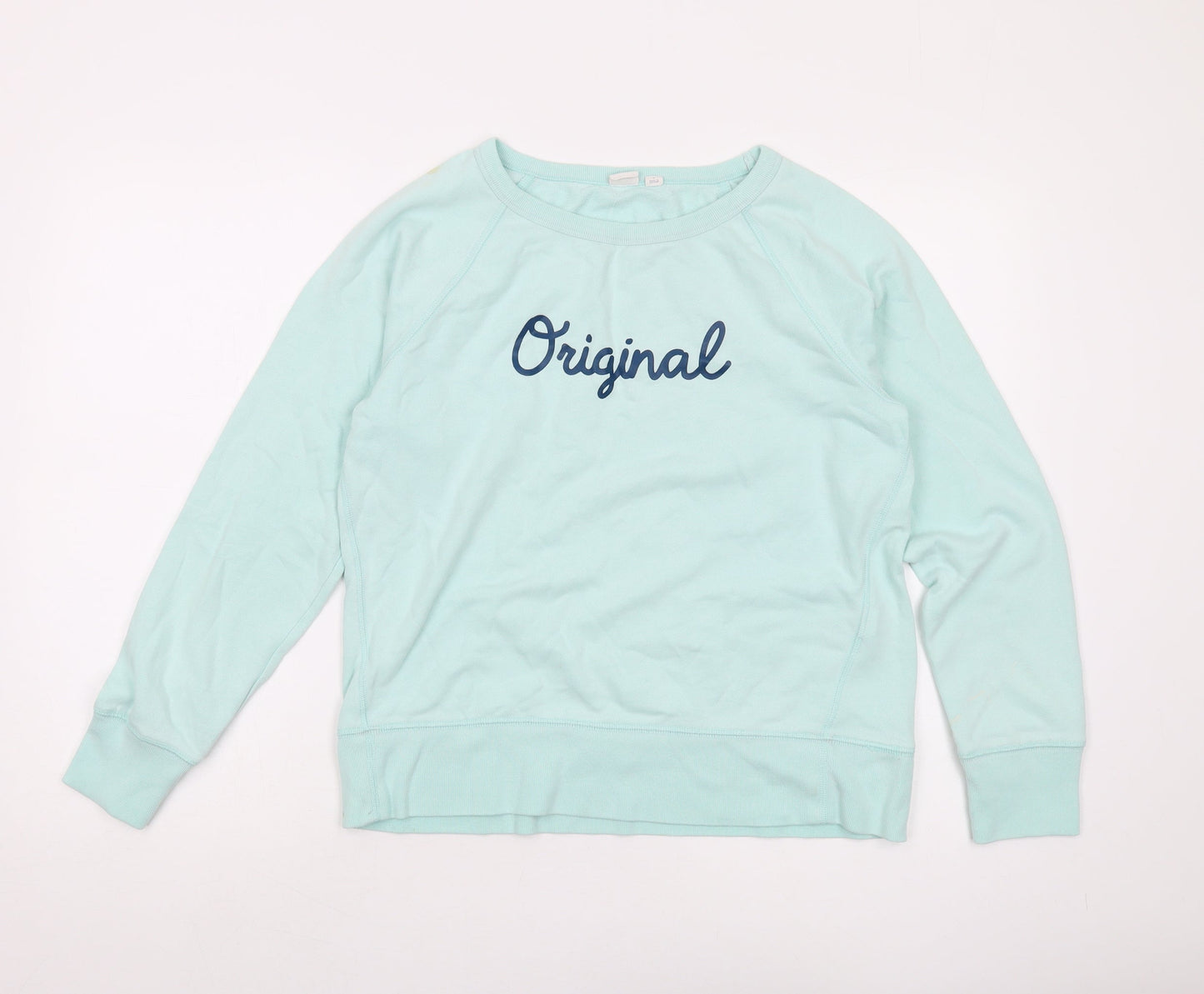 GAP Women's Blue Pullover Sweatshirt, Size S, Logo Accent