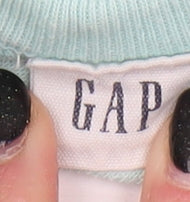 GAP Women's Blue Pullover Sweatshirt, Size S, Logo Accent