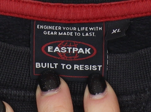 Eastpak XL Unisex Pullover Crew Neck Black Sweatshirt