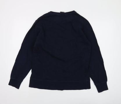 Smog Men's Blue Pullover Sweatshirt L Graphic Print