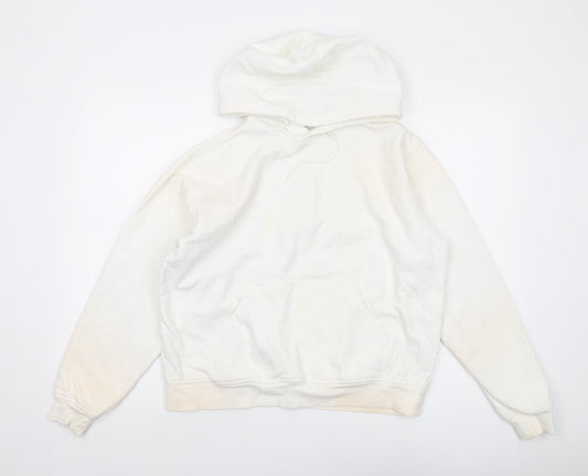 Additional front view of Fila Women's White XL Pullover Hoodie with Pockets