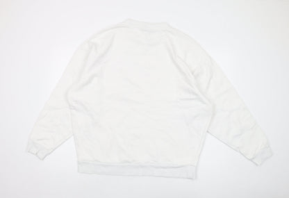 Mens UK Size XL ASOS White Pullover Sweatshirt