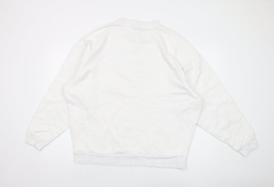 Mens UK Size XL ASOS White Pullover Sweatshirt