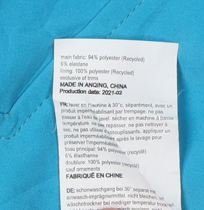 Mountain Warehouse Boys Blue Waterproof Hoodie Jacket 13 Years