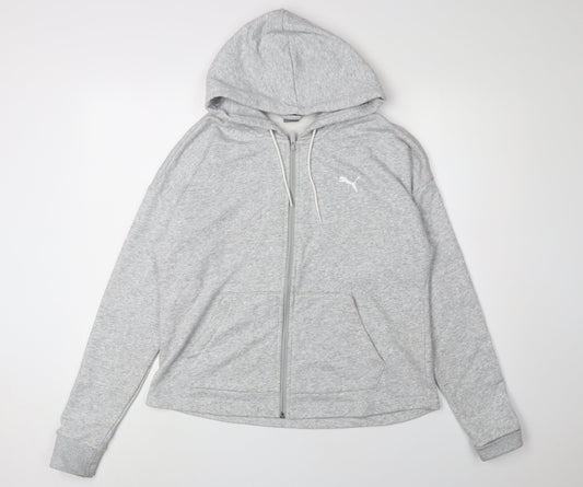 Puma Grey Full Zip Hoodie Unisex Adults XL