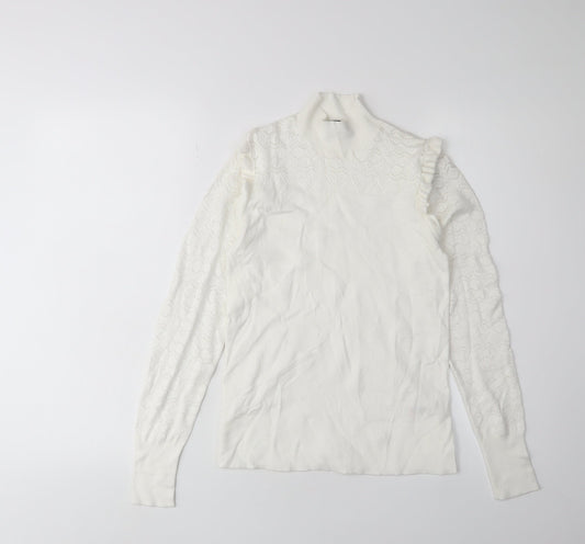 Womens UK Size 8 Nobody's Child Ivory Pullover Jumper