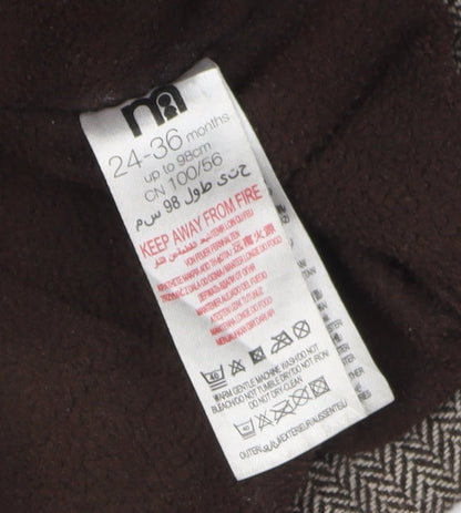 Matalan Unisex Toddler Brown Duffle Coat, 24 Months
