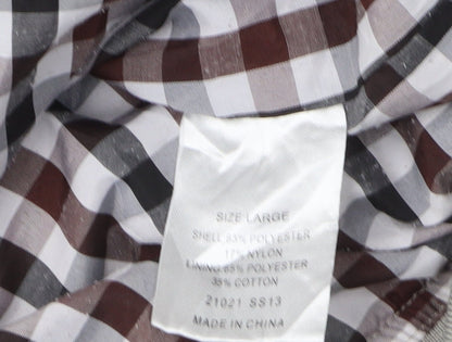 Aspen & Court Men's Grey Bomber Jacket, L, Casual