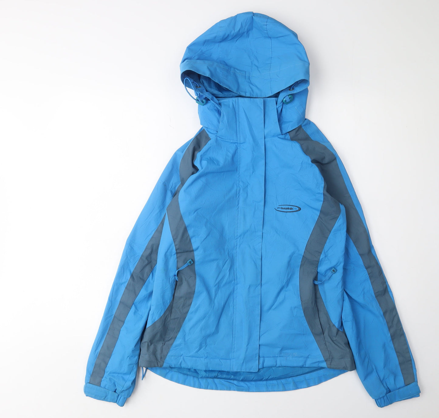 Womens UK Size 8 Mountainlife Blue Rain Coat