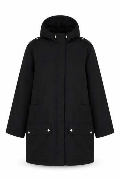 Rachel Mills Women's Black Parka Coat Size 12