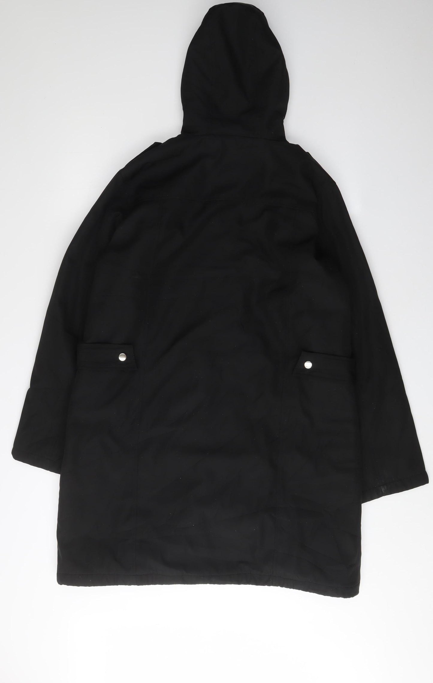 Rachel Mills Women's Black Parka Coat Size 12