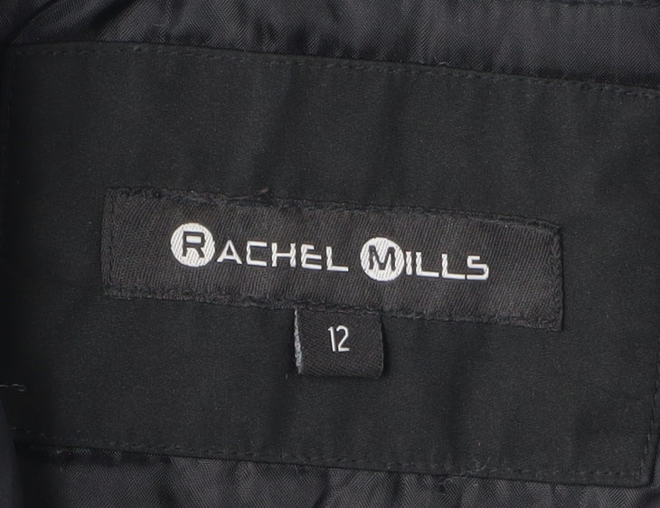 Rachel Mills Women's Black Parka Coat Size 12