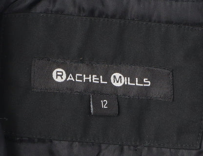 Rachel Mills Women's Black Parka Coat Size 12