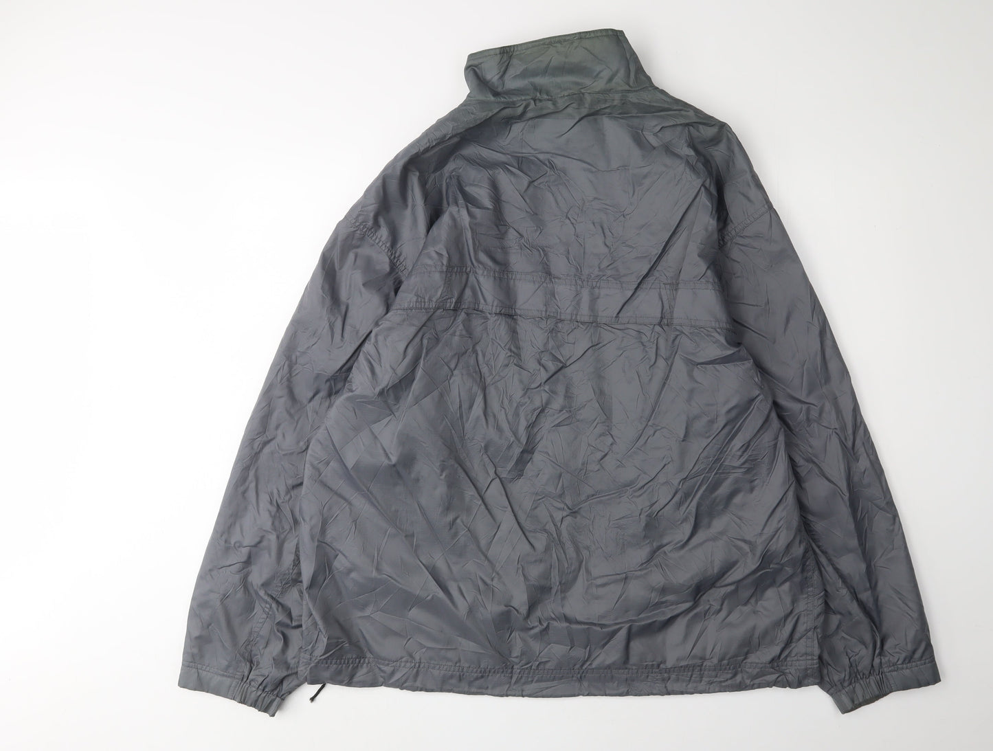 Mens UK Size L Champs Sports Grey Windbreaker Coat