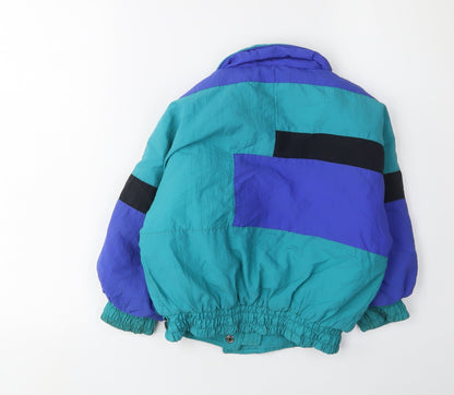 Rodeo Boys Colourblock Puffer Jacket Blue Size 4-5
