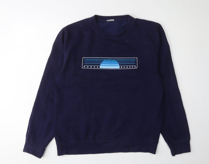 Mens UK Size M G&G Blue Pullover Sweatshirt