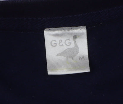 Mens UK Size M G&G Blue Pullover Sweatshirt