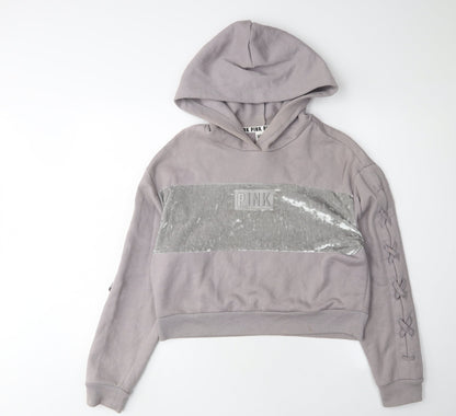 Victoria's Secret Pink Women's Grey XS Pullover Hoodie