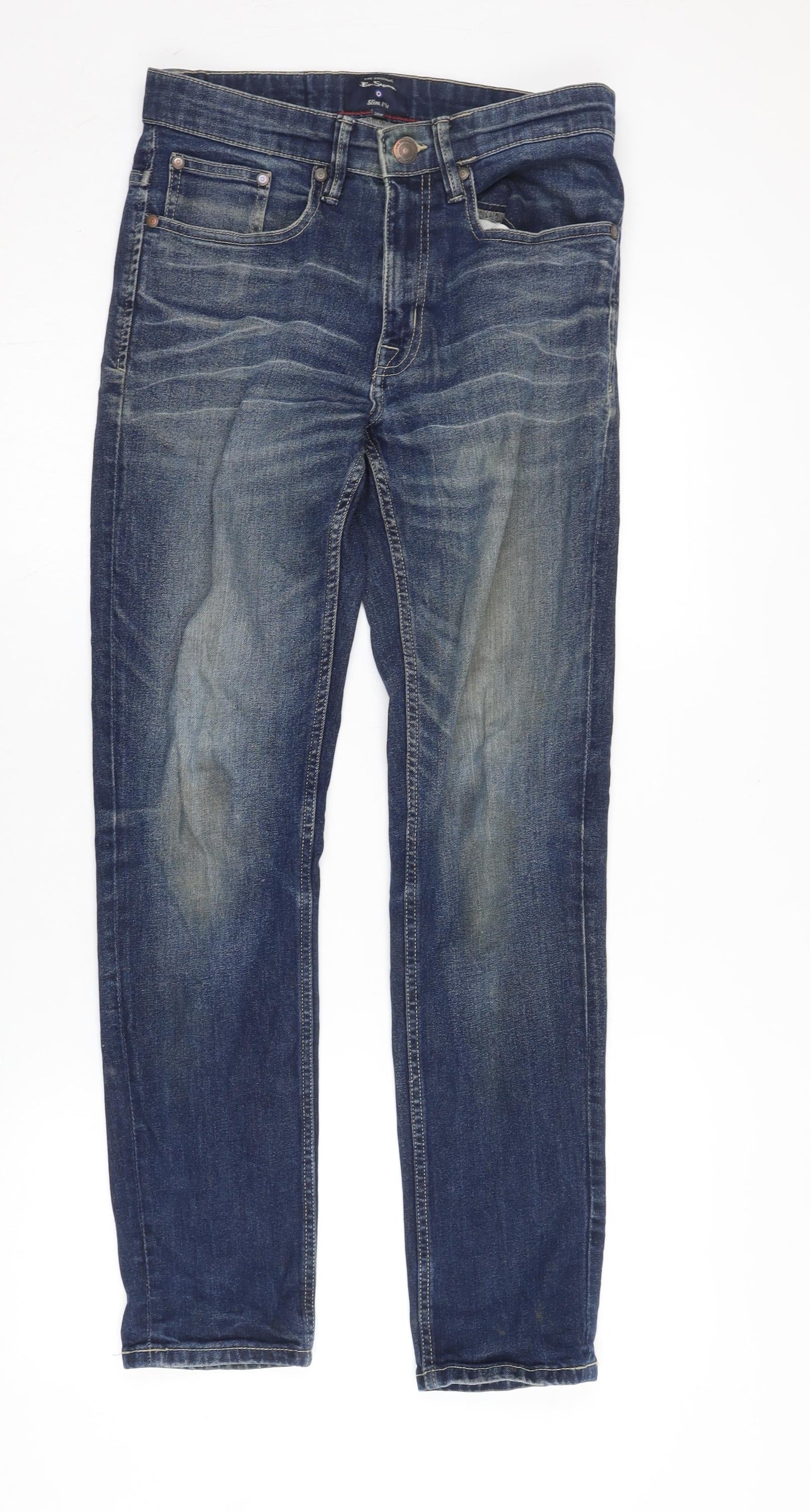 Ben Sherman Men's Blue Slim Fit Jeans 30 Waist