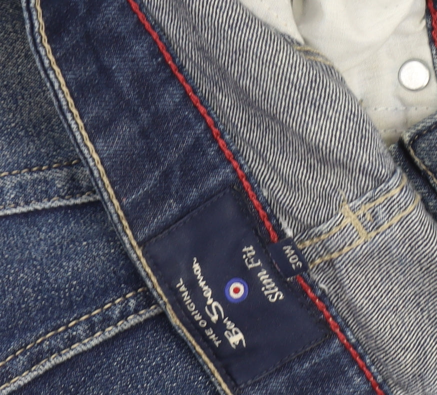 Ben Sherman Men's Blue Slim Fit Jeans 30 Waist