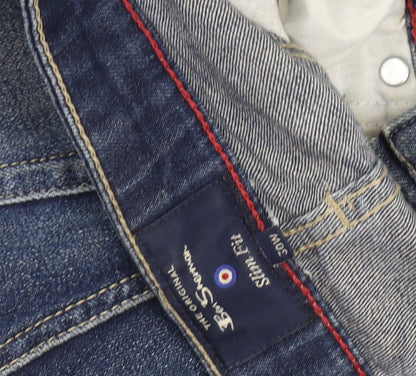 Ben Sherman Men's Blue Slim Fit Jeans 30 Waist