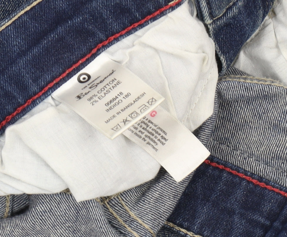 Ben Sherman Men's Blue Slim Fit Jeans 30 Waist