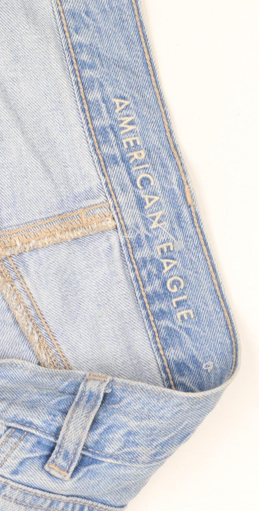 American Eagle Unisex Blue Distressed Jeans Size 10