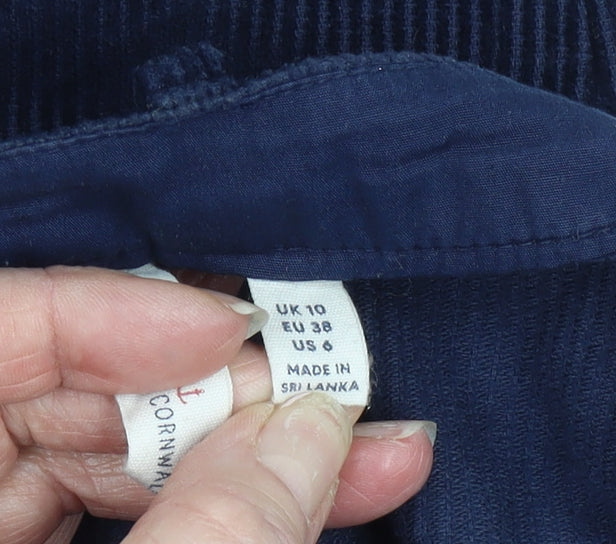 Seasalt Cornwall Blue Corduroy Trousers Size 10 Unisex