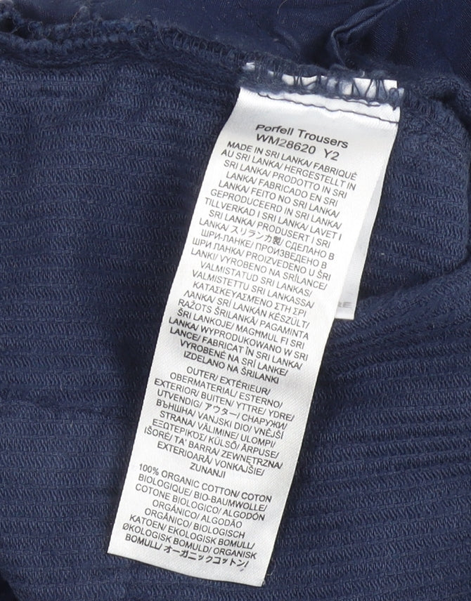 Seasalt Cornwall Blue Corduroy Trousers Size 10 Unisex