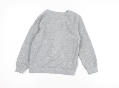 Converse Grey Kids' Sweatshirt, 7-8 Years, Graphic Print, Casual