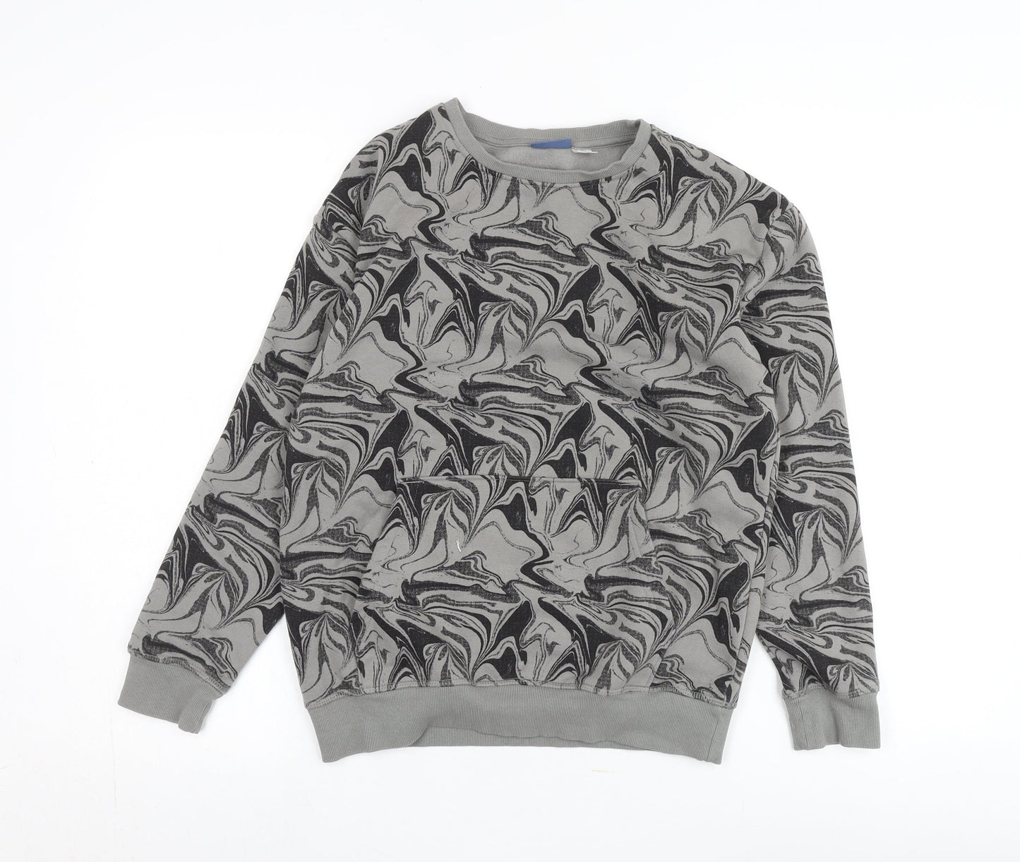 Pepperts Teens Grey Geometric Pullover Sweatshirt Size 12
