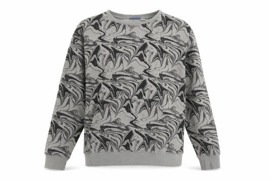 Front view of Pepperts Teens Grey Geometric Pullover Sweatshirt, size 12