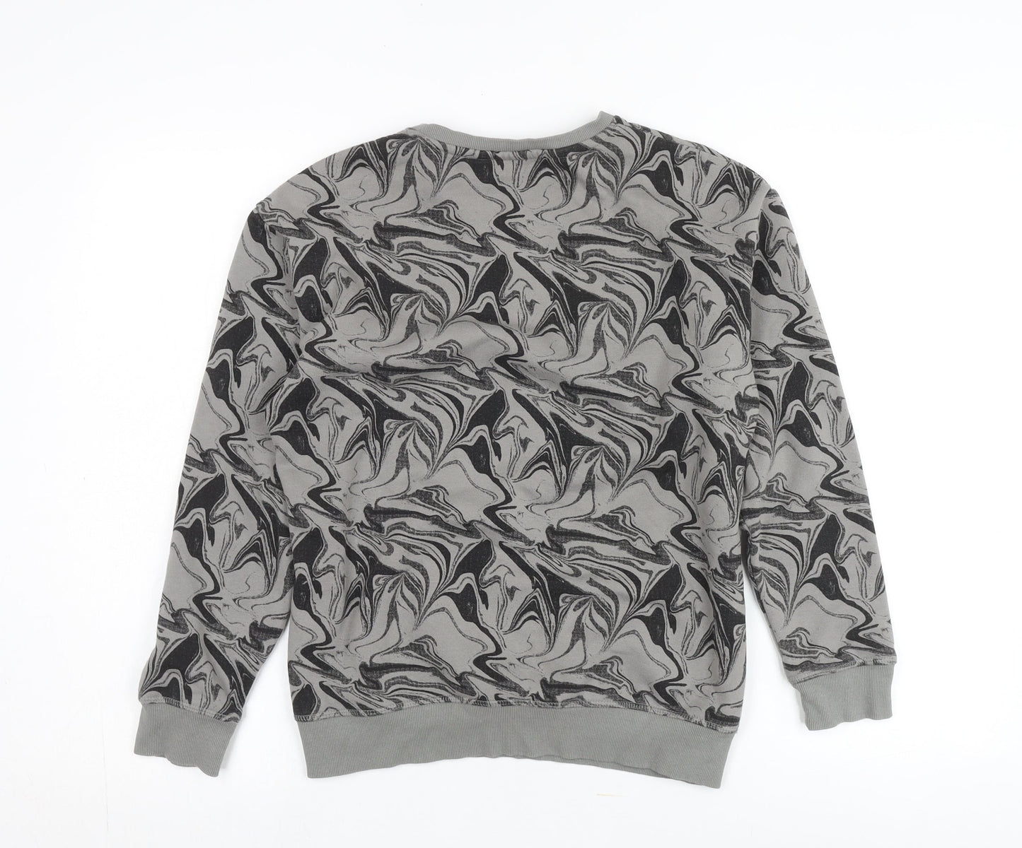 Pepperts Teens Grey Geometric Pullover Sweatshirt Size 12