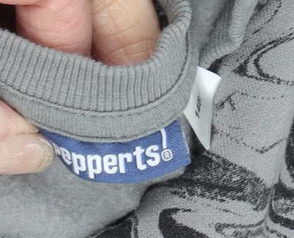 Pepperts Teens Grey Geometric Pullover Sweatshirt Size 12