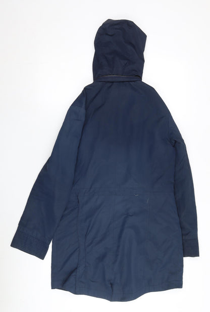 Womens UK Size 10 CC Blue Parka Coat