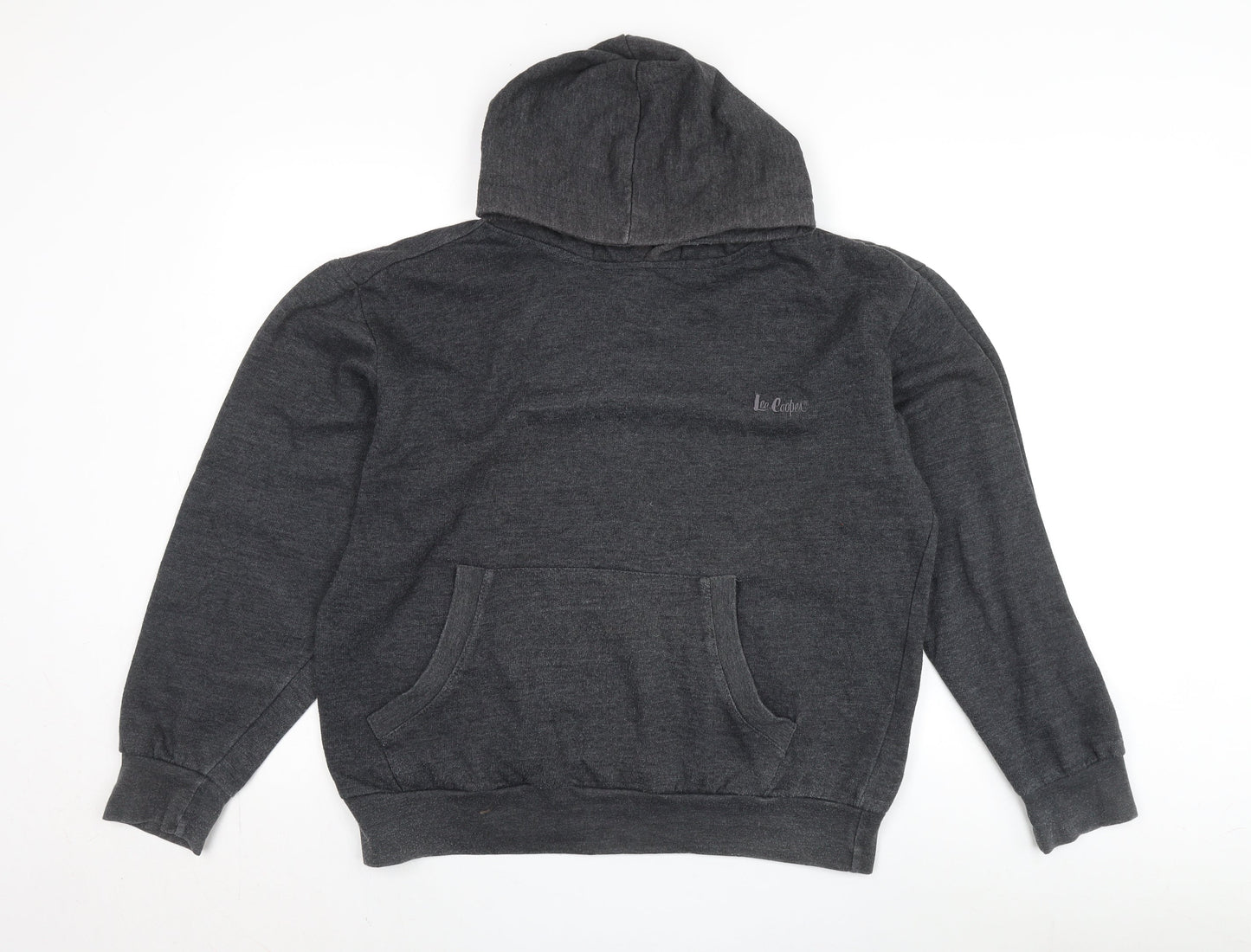 Mens UK Size S Lee Cooper Grey Pullover Hoodie