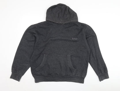 Mens UK Size S Lee Cooper Grey Pullover Hoodie
