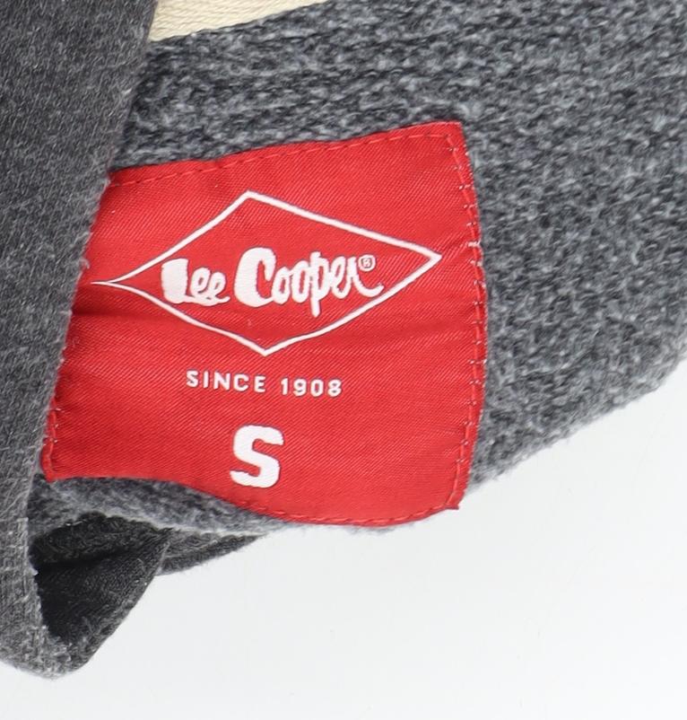 Mens UK Size S Lee Cooper Grey Pullover Hoodie