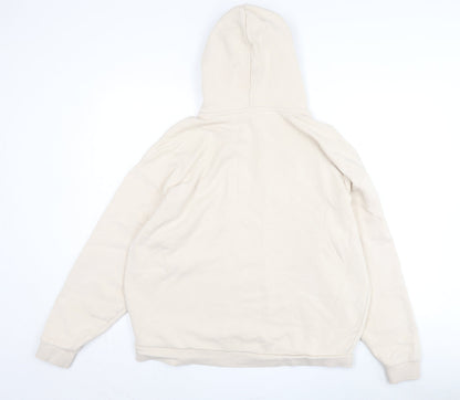 Unisex Adults UK Size 14 Slazenger Beige Pullover Hoodie