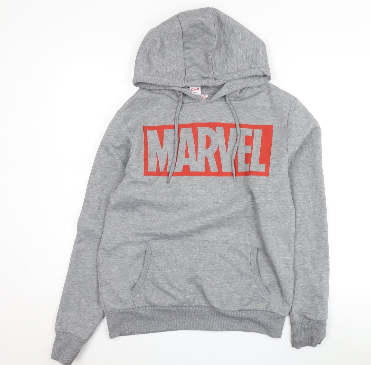 Unisex Adults UK Size M Marvel Grey Pullover Hoodie