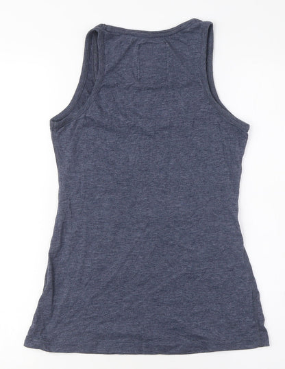 Womens UK Size 2XS Superdry Blue Basic Tank