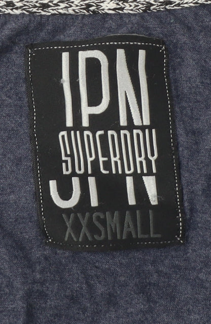 Womens UK Size 2XS Superdry Blue Basic Tank