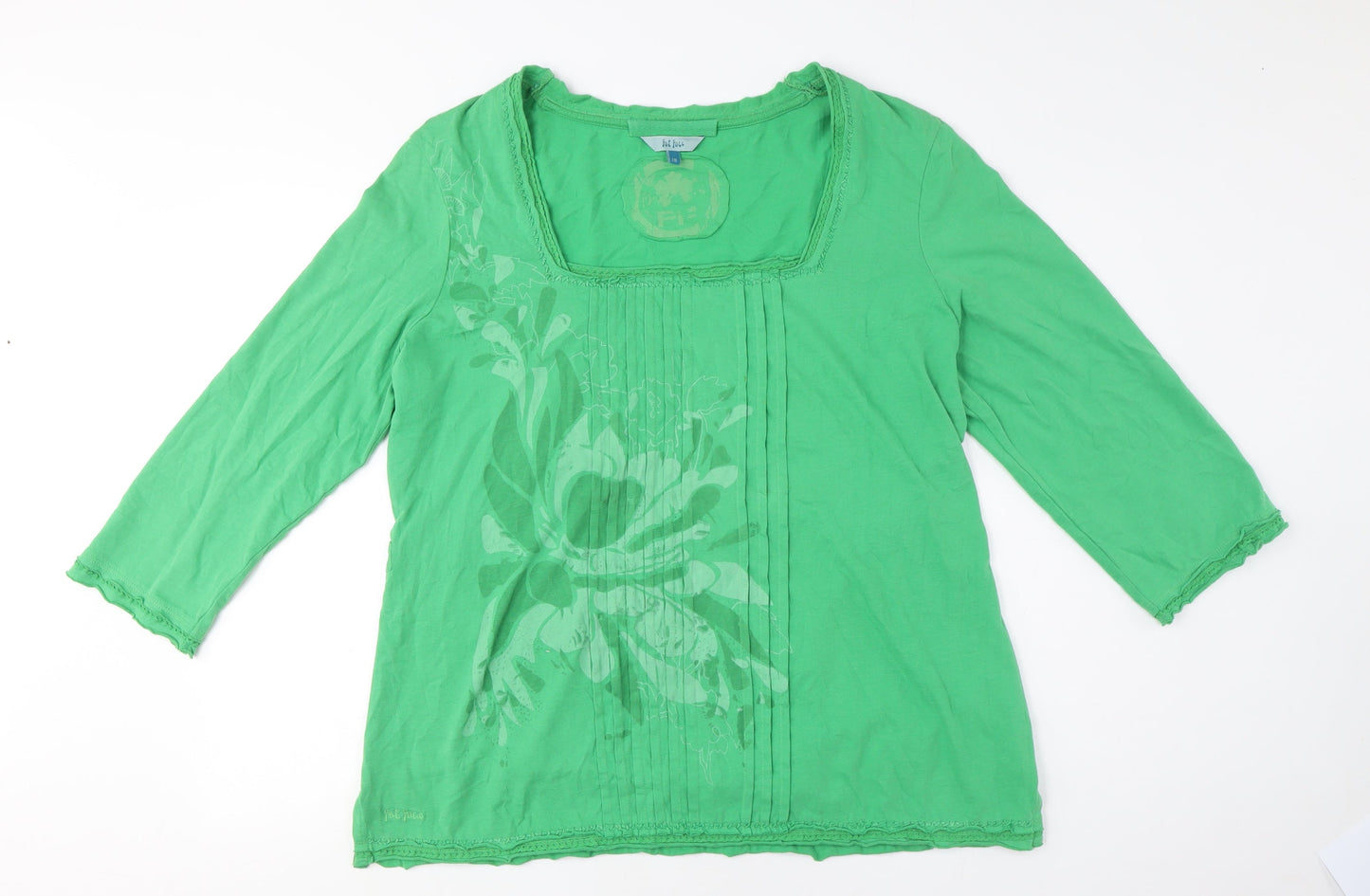 Womens UK Size 18 Fat Face Green Tunic Blouse