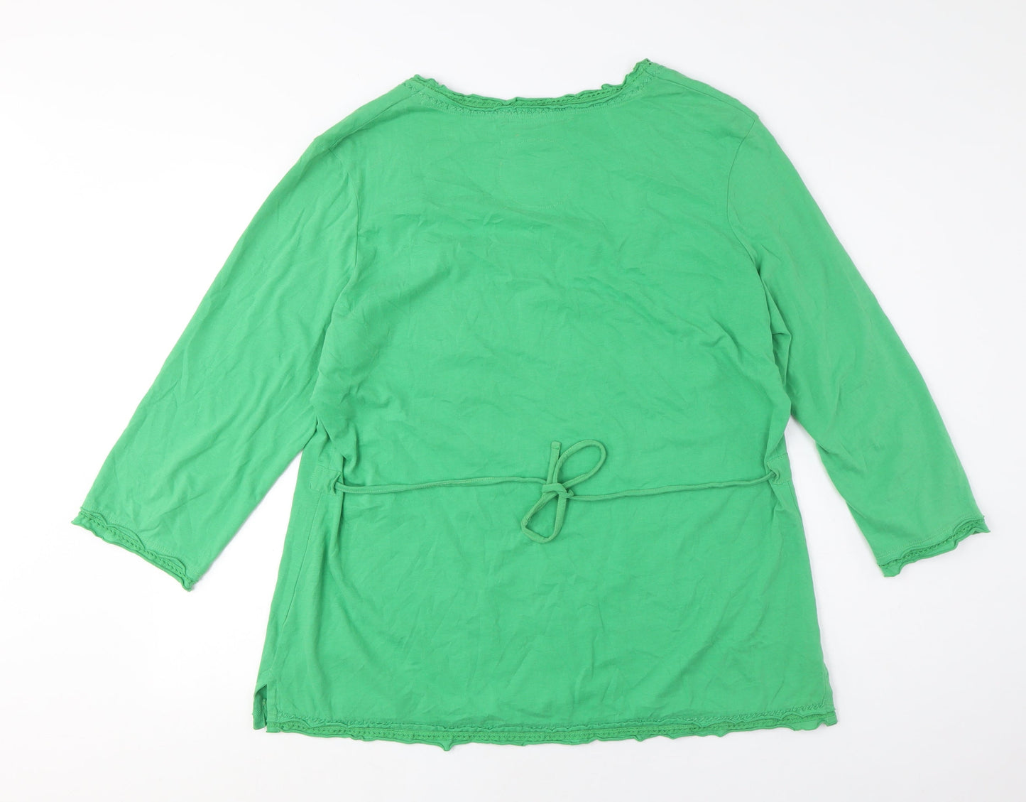 Womens UK Size 18 Fat Face Green Tunic Blouse