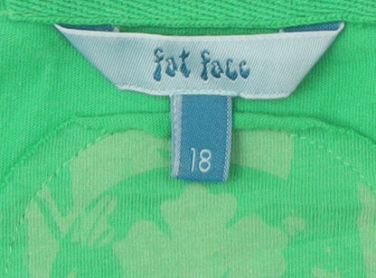 Womens UK Size 18 Fat Face Green Tunic Blouse