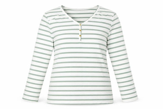 Womens UK Size M Damart Green Basic T-Shirt