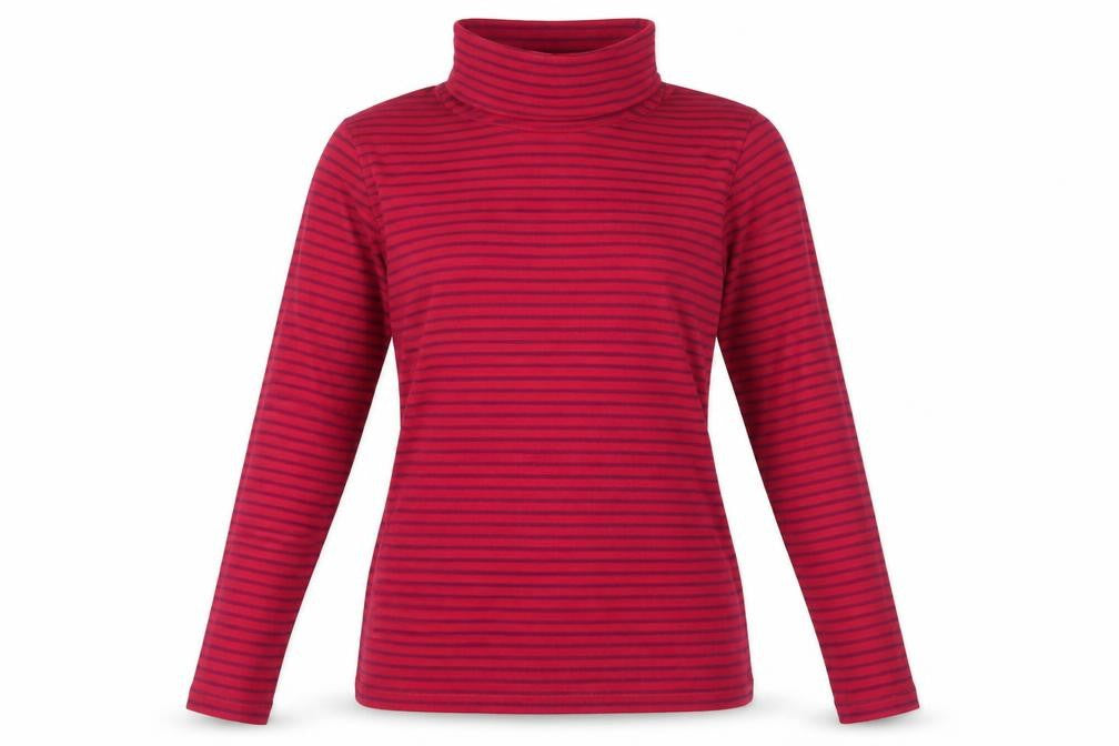 Womens UK Size M Lands' End Red Jersey T-Shirt