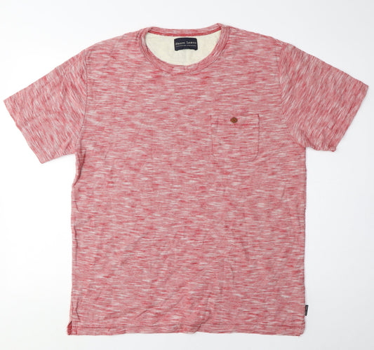Shore Leave Men's Red Regular Fit Cotton T-Shirt L